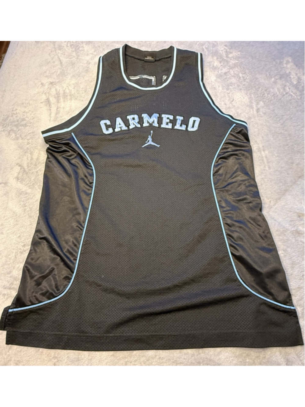 Air Jordan Carmelo Anthony former basketball player # 15 Jersey Mens XL Black